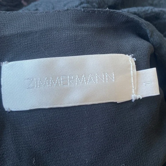 Zimmermann 1 (S) Lucia Silk Embroidered Romper - Picture 3 of 14
